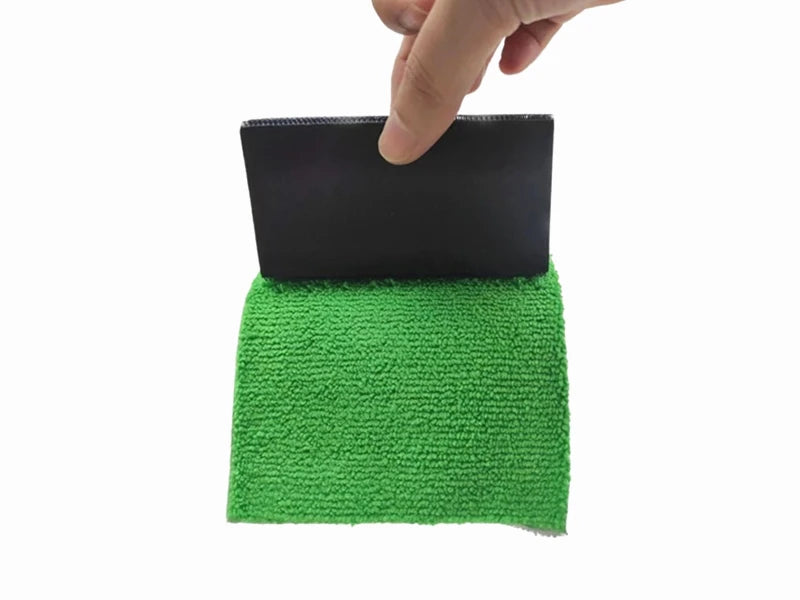 Lucullan Portable Ceramic Coating Applicators Thick Cloth+ Foam Block with Double Side Hook and Loop