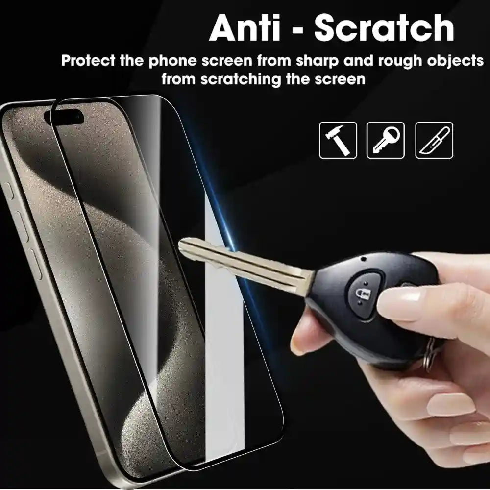 iPhone Tempered Glass Screen Protector - Full Coverage 4 Pack by Tidesmit AE Tidesmit