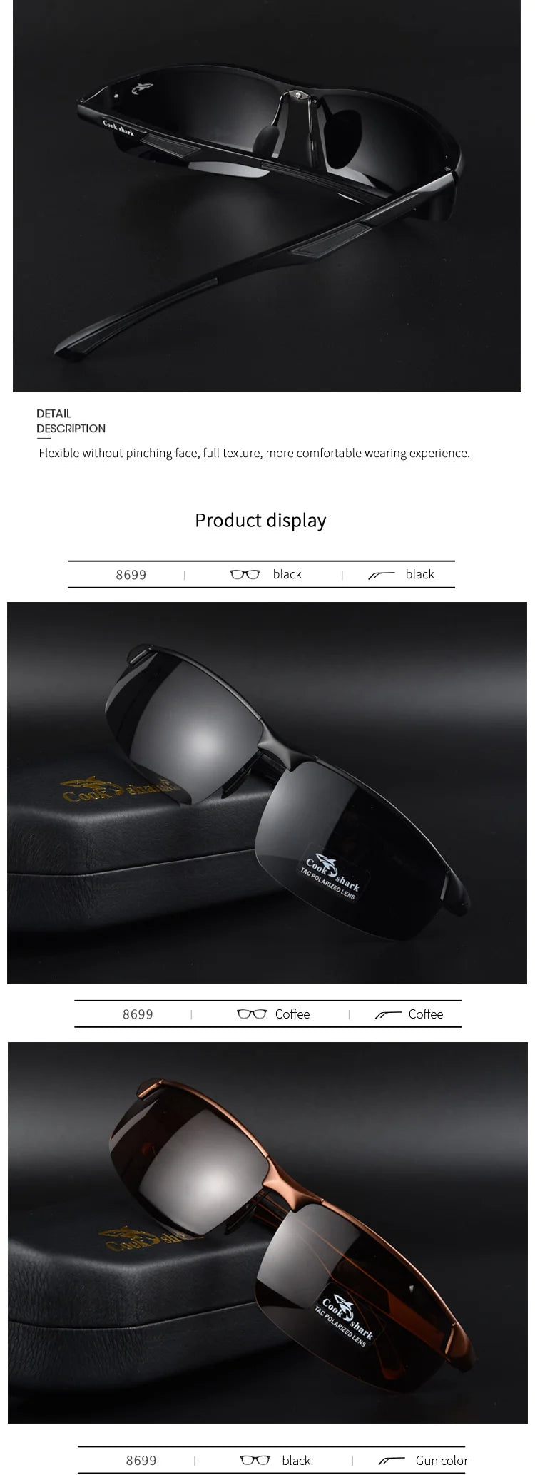Polarized Driving Sunglasses for Men with UV Protection by Tidesmit Tidesmit