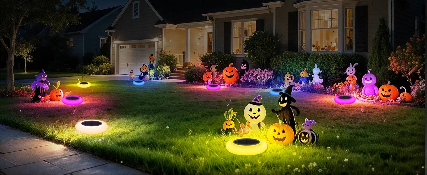 Colorful Solar Lights Outdoor Color Changing Solar Lights Pathway Lights Garden Lights For Landscape Walkway Patio Yard Garden