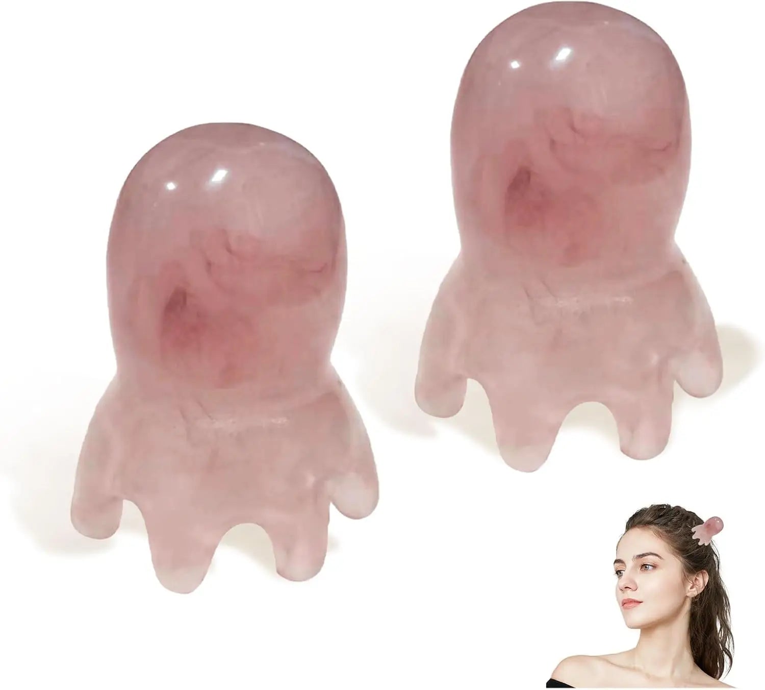 Octopus Head Massager for Scalp Relaxation and Stress Relief Relaxation Treatment 2PCS PINK Tidesmit