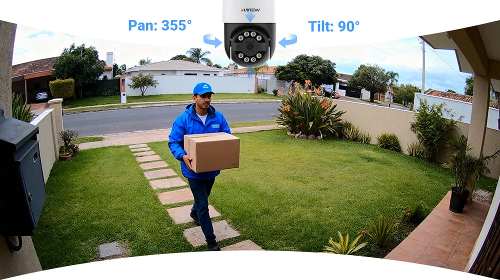 H.view 8Ch 4K 5MP 8MP Cctv Security Camera System Ptz Home Video Surveillance Kit Outdoor Ip Camera Humanoid Detection