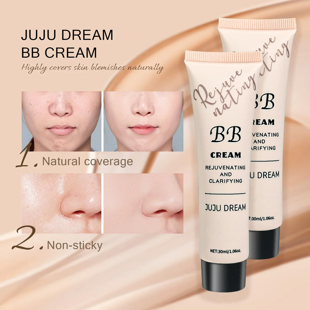 Tidesmit face makeup moisturizing liquid foundation and concealer texture close-up for oil control and dry skin