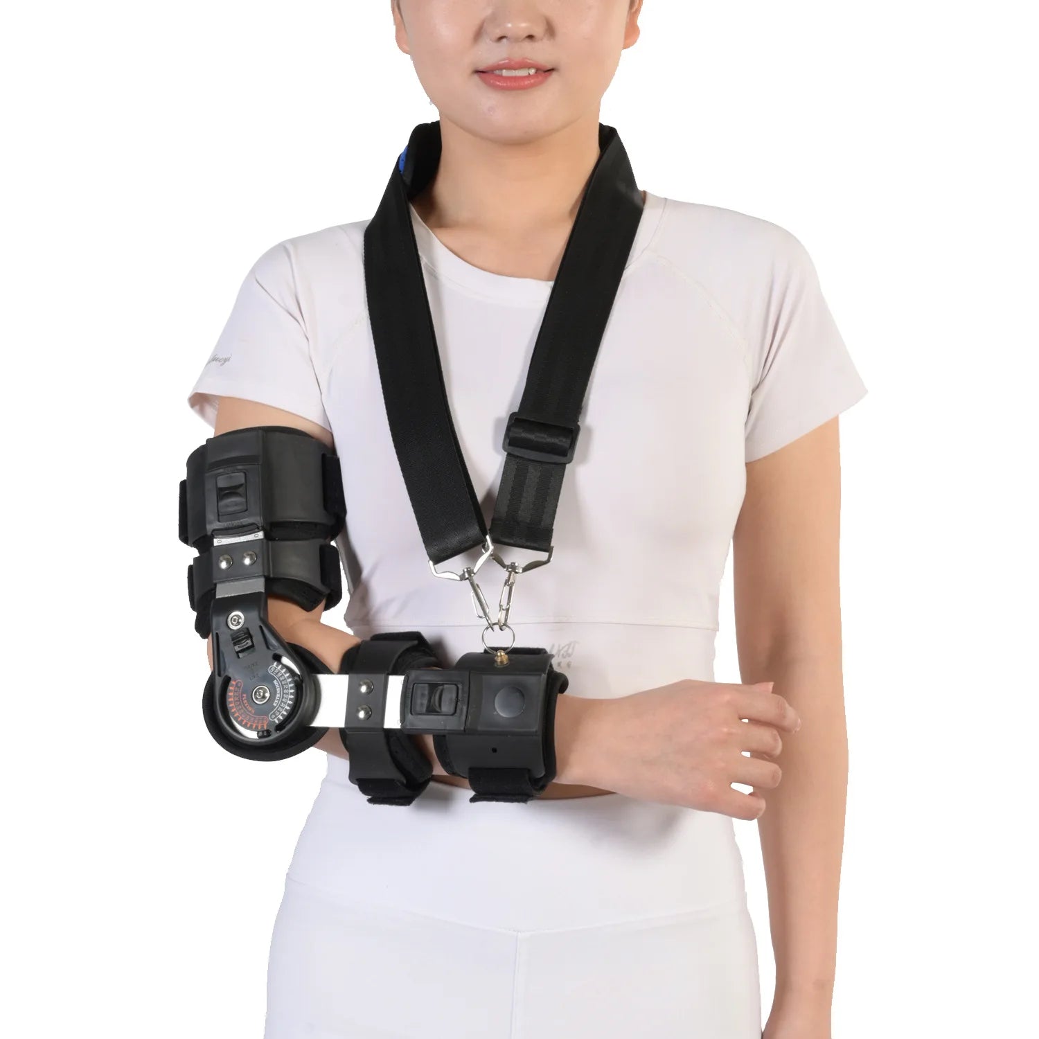 New Elbow Joint Fixation Brace ROM Hinged Shoulder Arm Sling Forarm Braces Support Splint Orthosis Adjustable Sling