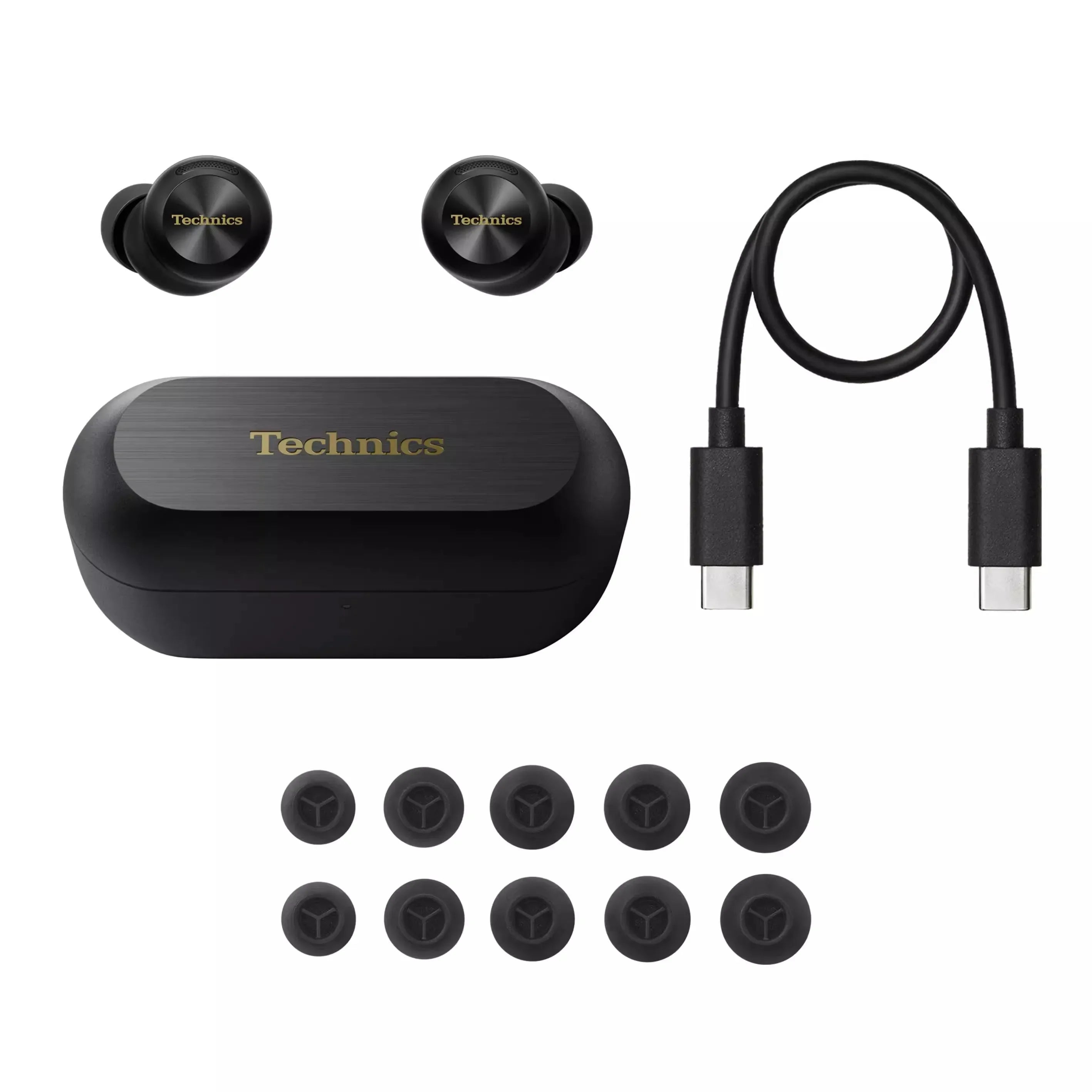 Tidesmit EAH-AZ100 Noise Cancelling Wireless Earbuds (Black) Tidesmit