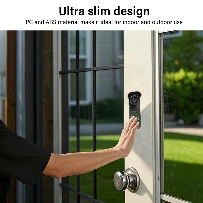 Dahua 4MP WiFi Video Intercom Ai Human&Vehicle Detection Doorbell Abnormal Sound Alarm 2K Night Vision Door Camera Wifi 6 DB41AB
