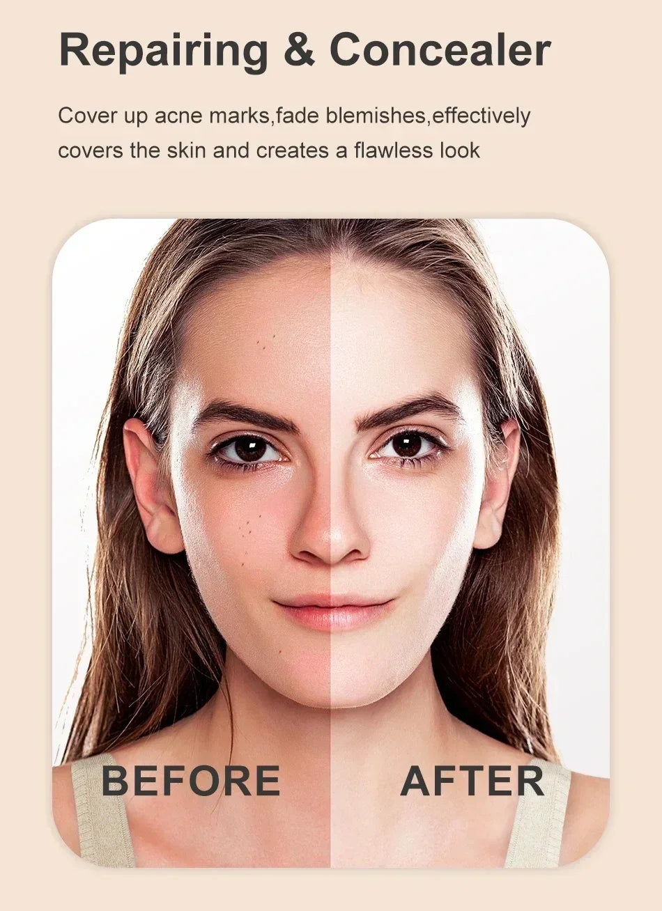 Tidesmit Mushroom Head Air Cushion CC Cream providing natural moisturizing foundation and oil-control coverage