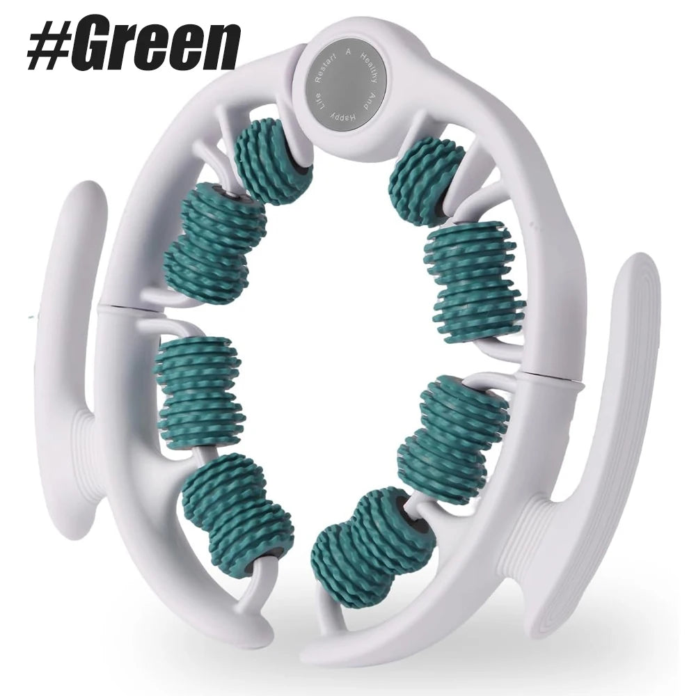 Anti-Cellulite Roller for Lymphatic Drainage and Muscle Relief - Tidesmit Body Shaping Massage Equipment green Tidesmit