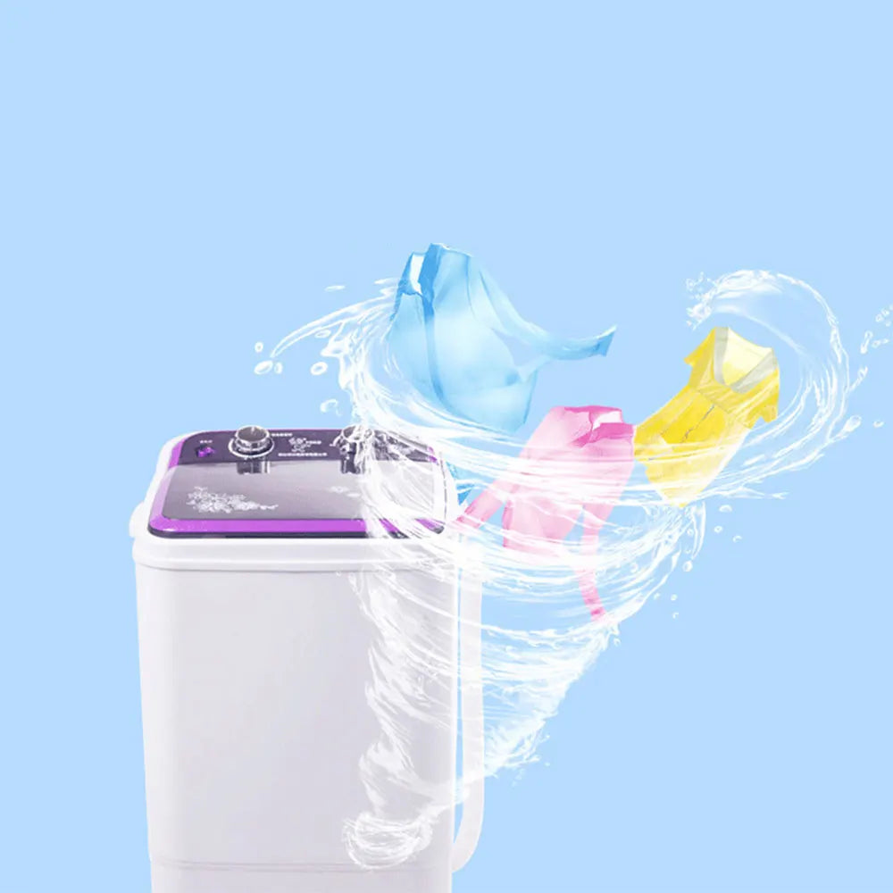 Tidesmit 7kg semi-automatic washer and dryer combo showing internal tub mechanism for efficient laundry cleaning
