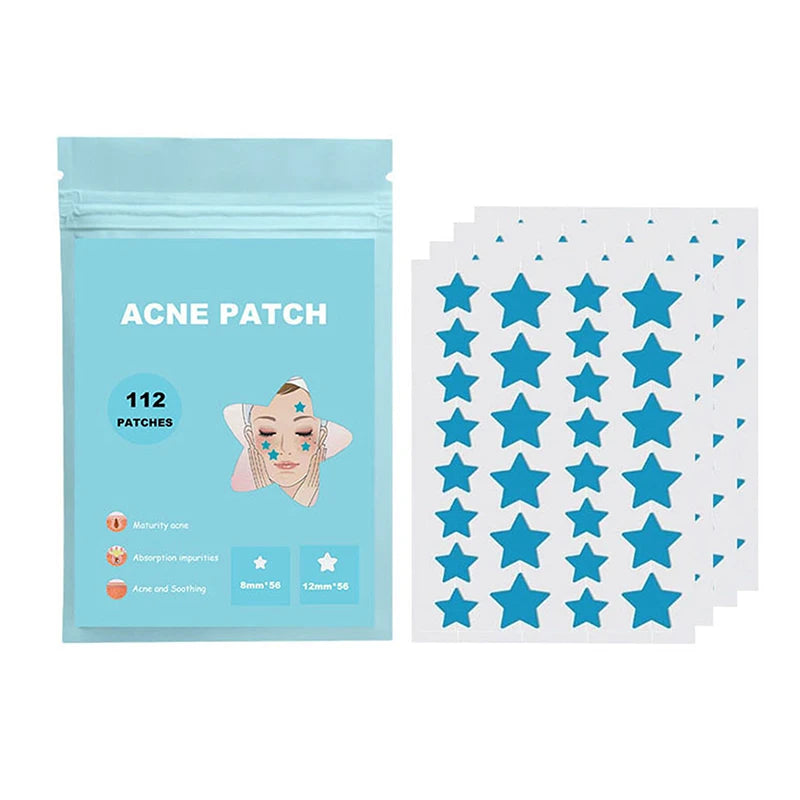 112 PCS/SET Star Pimple Patch Acne Colorful Invisible Acne Removal Skin Care Stickers Concealer Face Spot Beauty Skin Care Tools