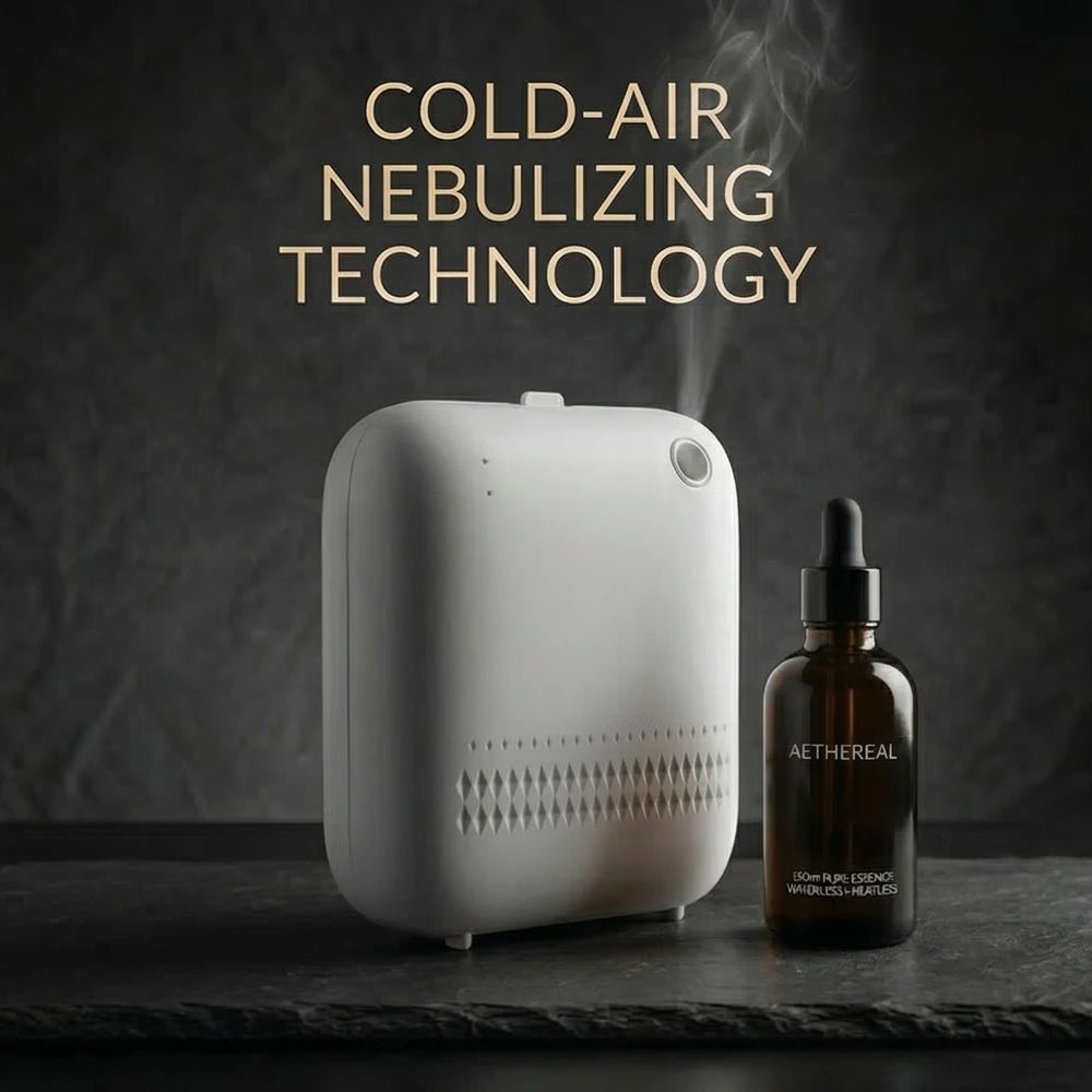 Smart Bluetooth Waterless Essential Oil Diffuser 150ml Wall-Mounted Aroma Scent Machine for Home Hotel Commercial Type-C
