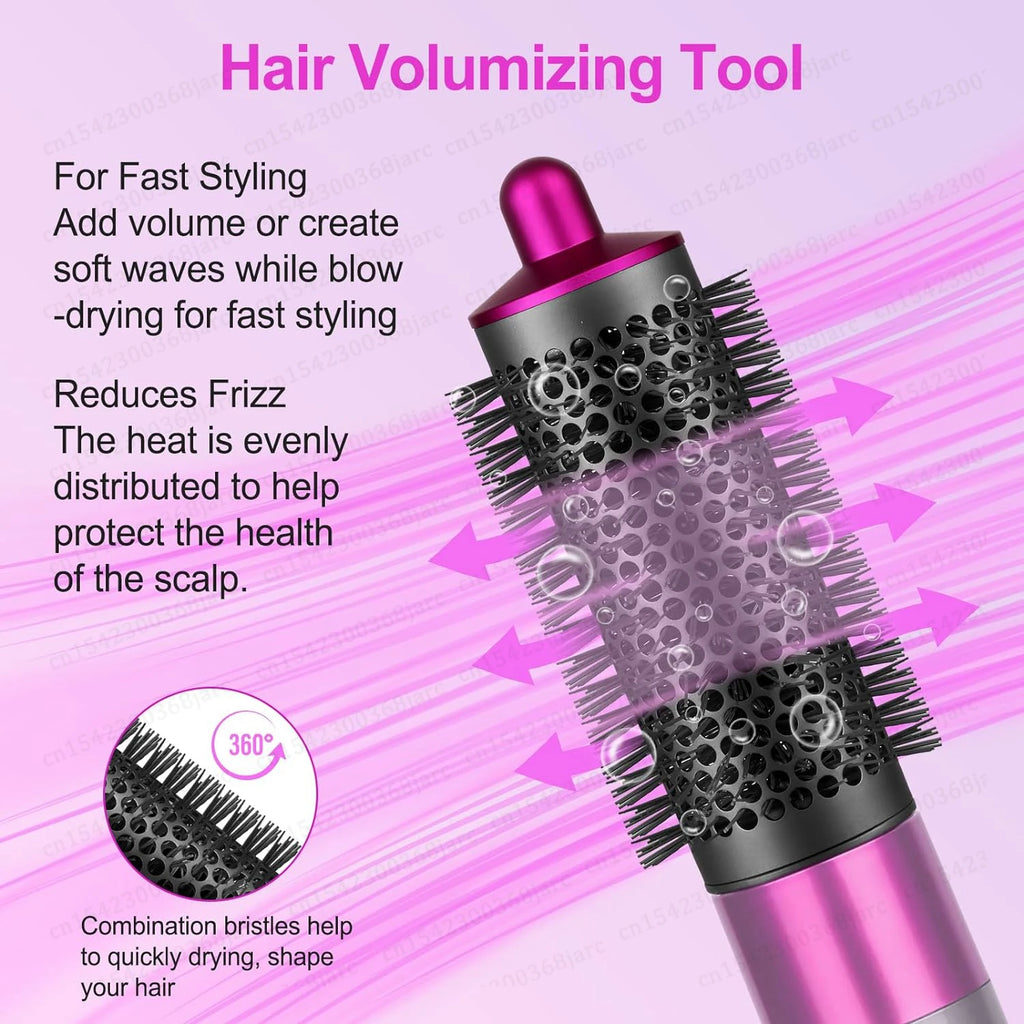 SenCiciMen X9 hot air brush with pink and black barrel for professional volumizing, styling, and frizz reduction.