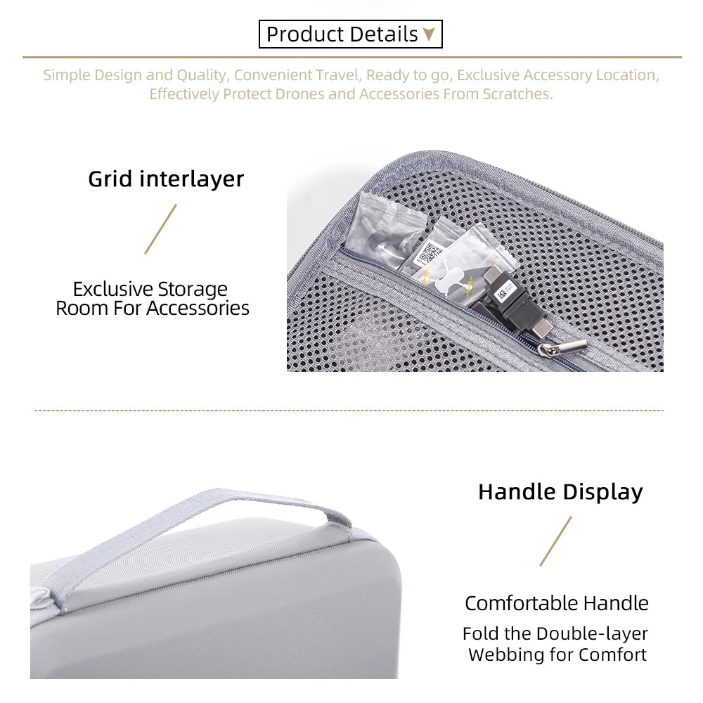 DJI Mini 5 Pro Carrying Case | Hard Shell Shoulder Storage Bag Tidesmit