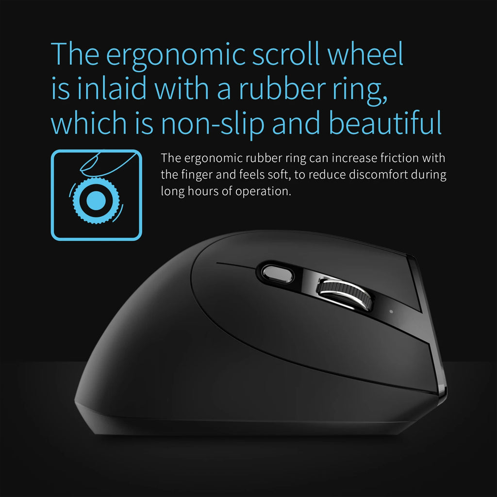 ZELOTES F-36A 2.4G Wireless Mouse Charging Blu-ray 6-button Optical mouse 3 level DPI black mouse