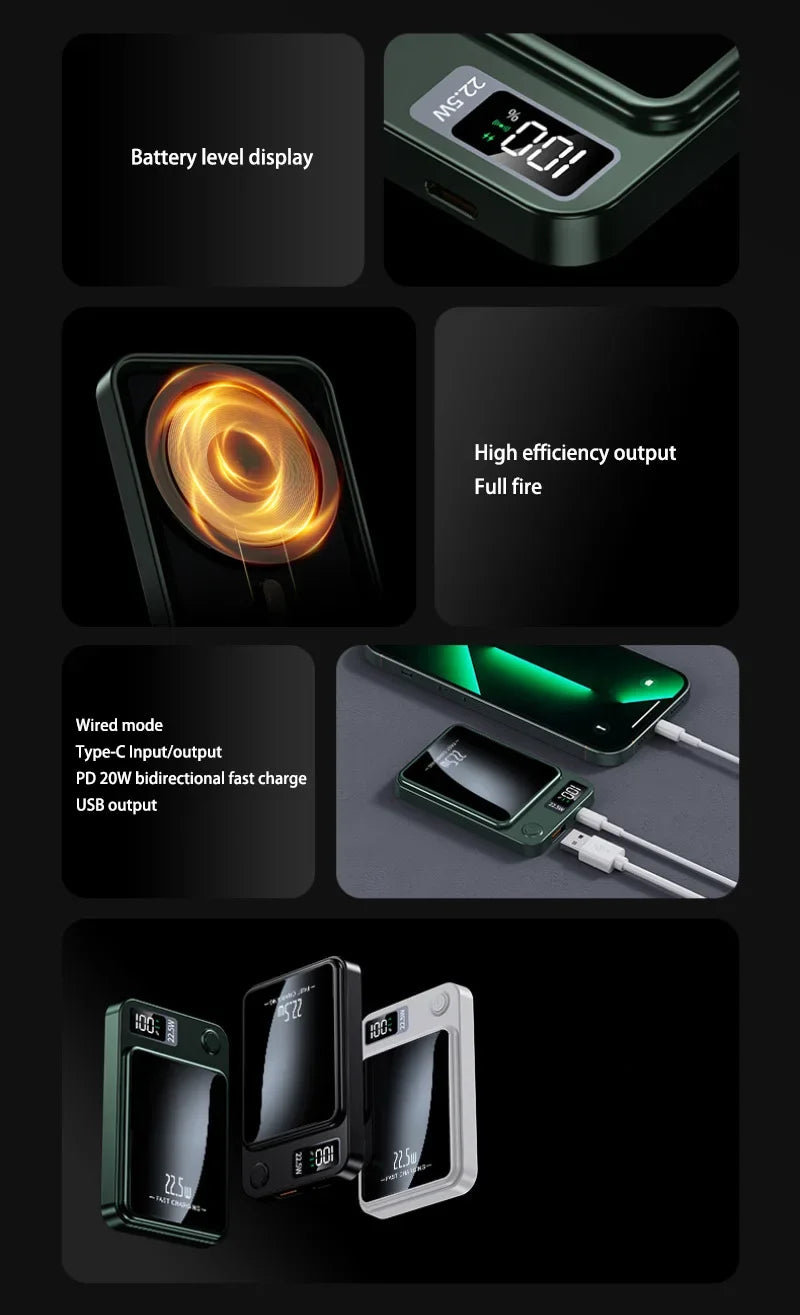 Tidesmit High Capacity Portable Power Bank – Fast PD Charging Tidesmit