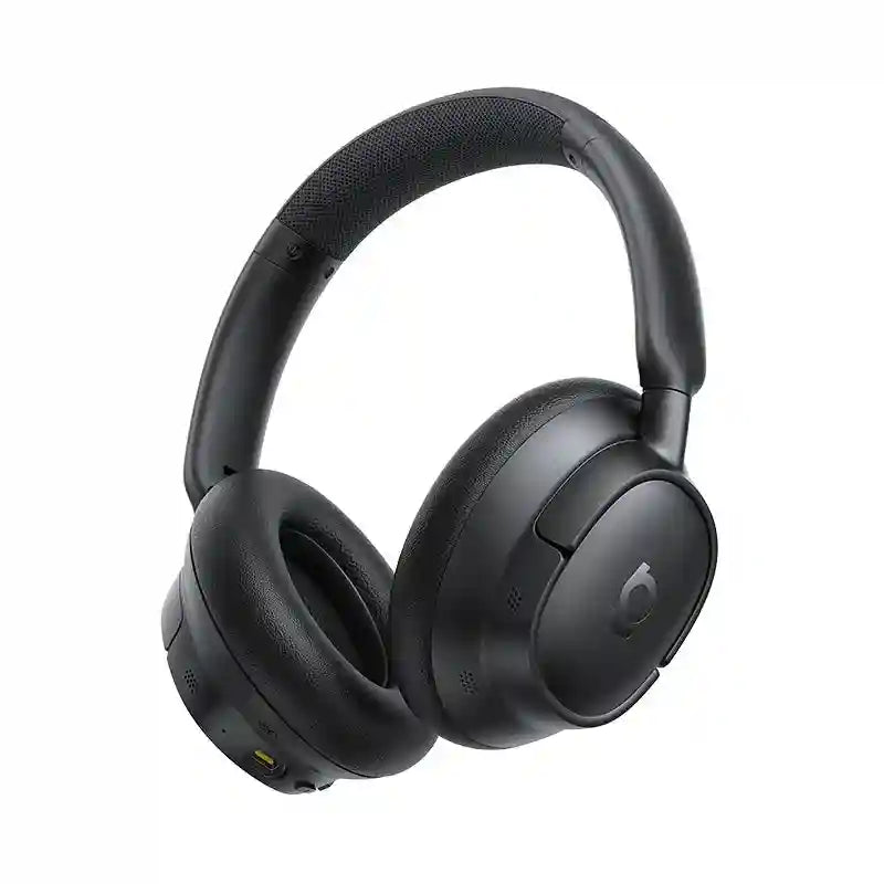 Wireless Noise Cancelling Headphones: 80Hr Battery Over-Ear Audio Black China Mainland Tidesmit