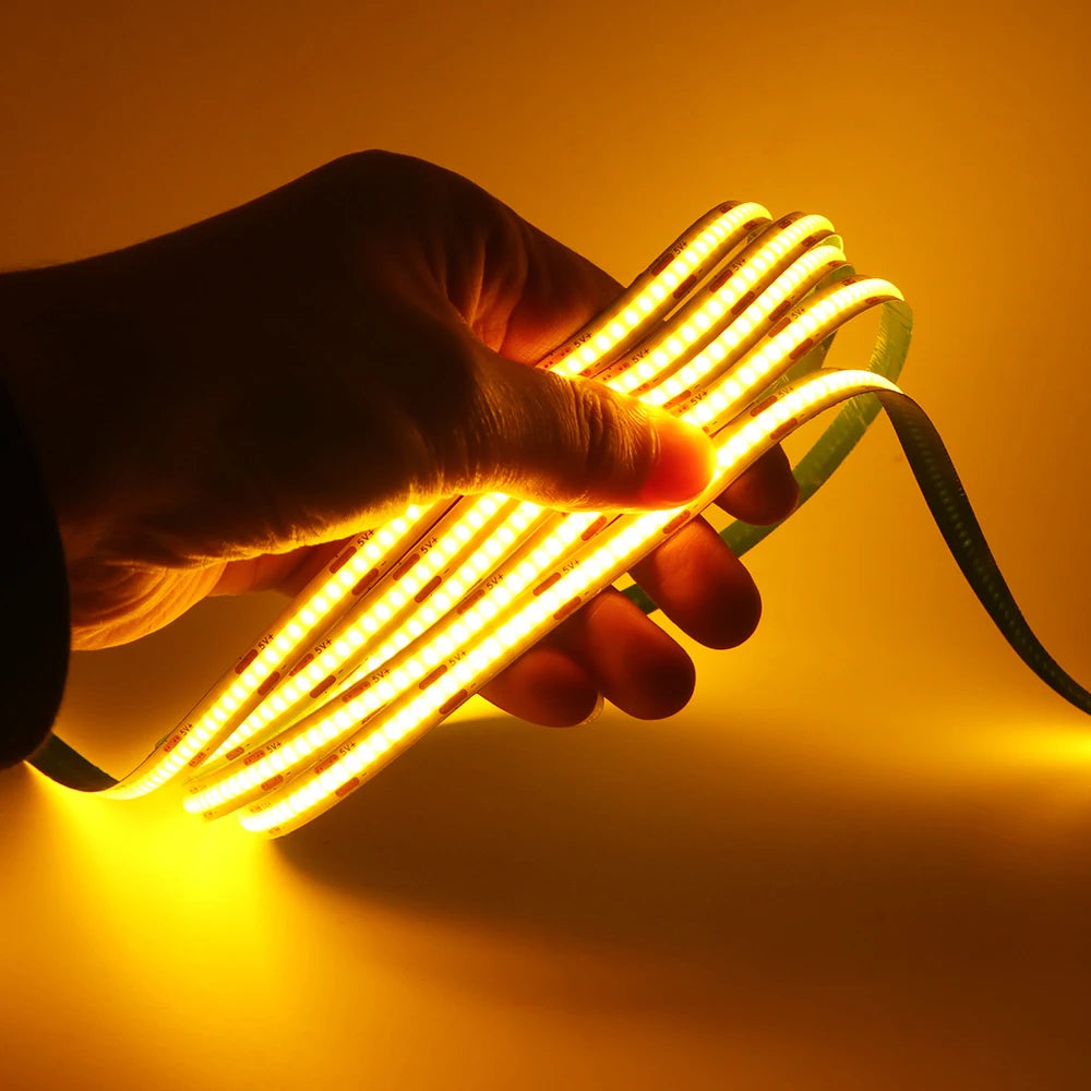 5V Motion Sensor LED COB Light Strip Human Induction USB/Battery Powered Flexible Lamp Under Cabinet Stairs Wardrobe Nightlights