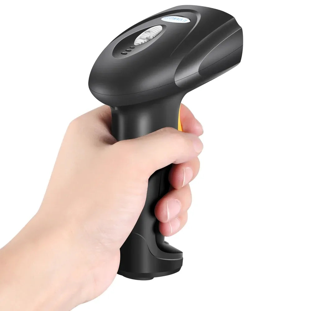 EVAWGIB Handheld Wired QR Barcode Scanner 1D Laser 2D Bar Code Reader With USB and RS232 Interface For Serial Connection