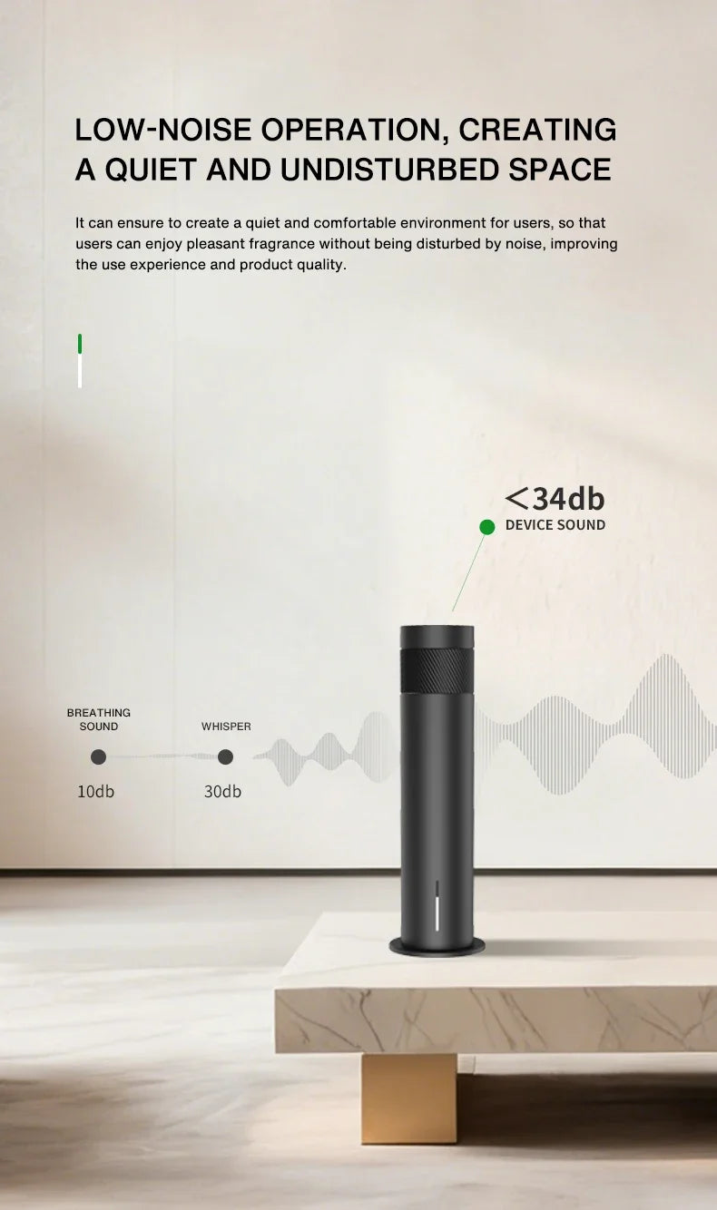Smart Electric Essential Oil Diffuser Smell Distributor Fragrance Diffuser 200m³ Waterless Scent Air Freshener for Home Hotel