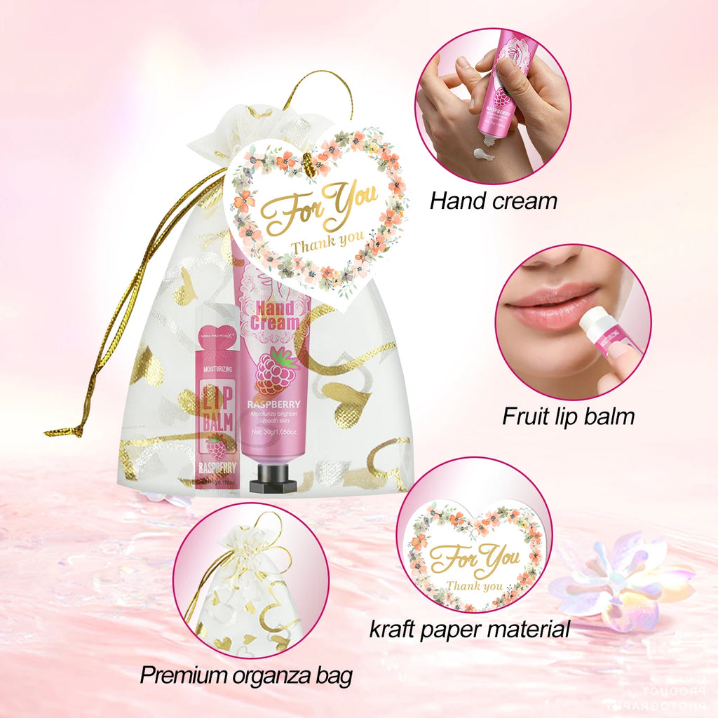 Lip Care & Hand Cream Wedding Gift Set - 30 Pack Moisturizing Treatment Lip Care Tidesmit
