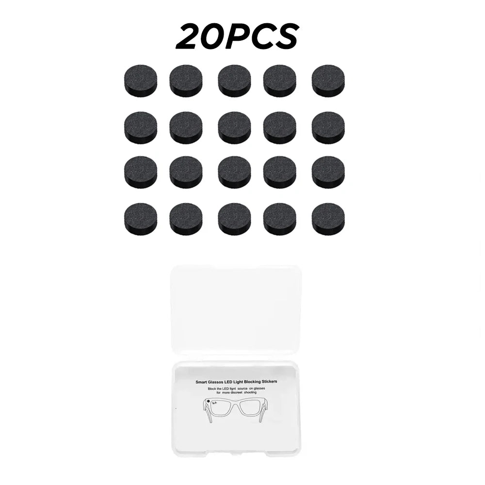 LED Light Blocking Covers for Smart Glasses (20 Pack) - Tidesmit 20 pcs Tidesmit
