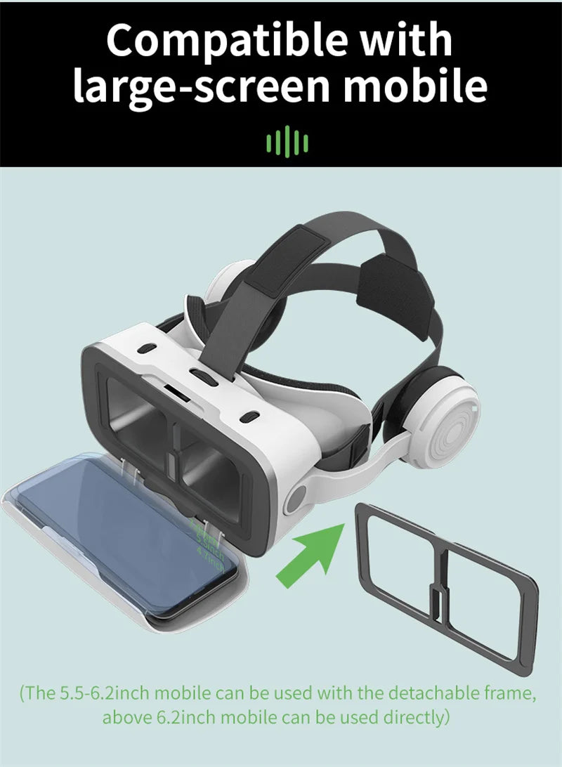 Tidesmit VR Headset for 4.7-7 Inch Smartphones - 3D Cinema Experience Tidesmit