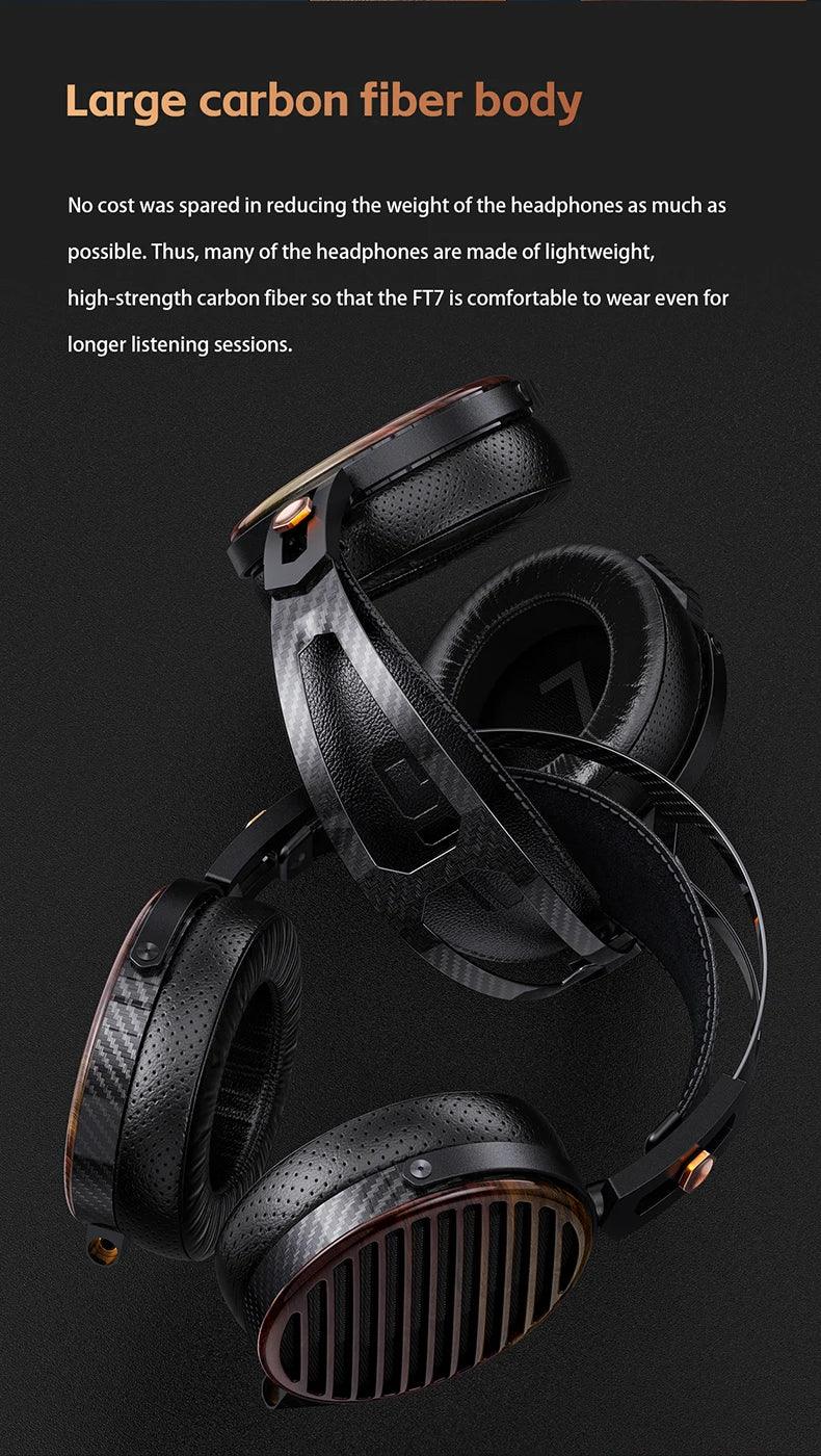 FiiO FT7 Open-Back Planar Headphones 106mm Driver | Tidesmit Tidesmit