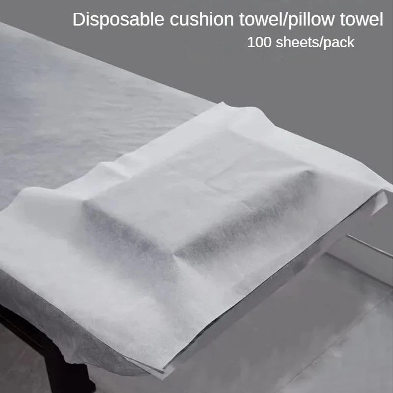 10/30/50/100pcs Disposable Face Cradle Cover Nonwoven Pillow Paper Waterproof Massage Spa Table for Disposable Beauty Headrest C