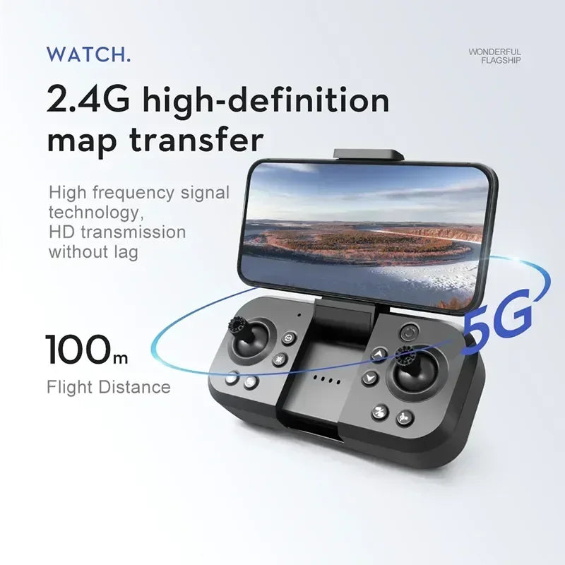 Tidesmit GPS Camera Drone with Obstacle Avoidance and Dual 6K Lens Tidesmit