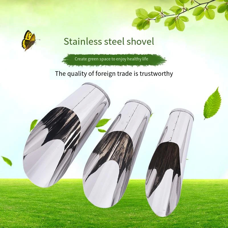 Stainless Steel Bucket Shovel Potted Cultivation Cylinder Mini Fleshy Plant Soil Spade&Shovel Gardening