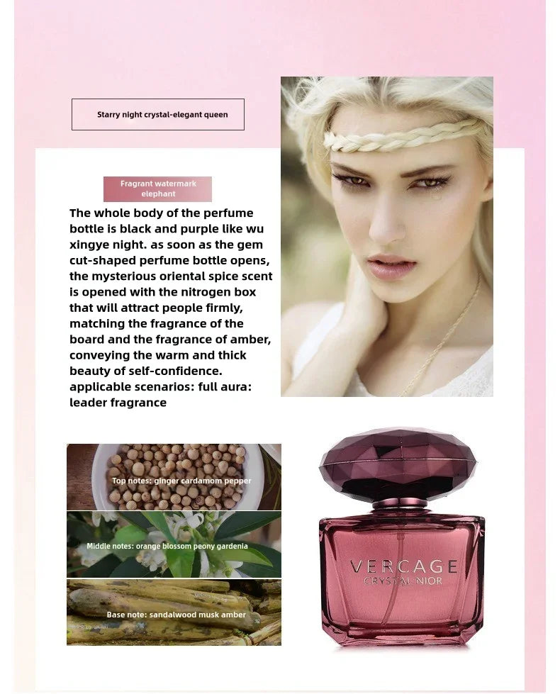 Tidesmit Crystal Diamond perfume for women with light, elegant Osmanthus, Peony, and Pomegranate floral fragrance.
