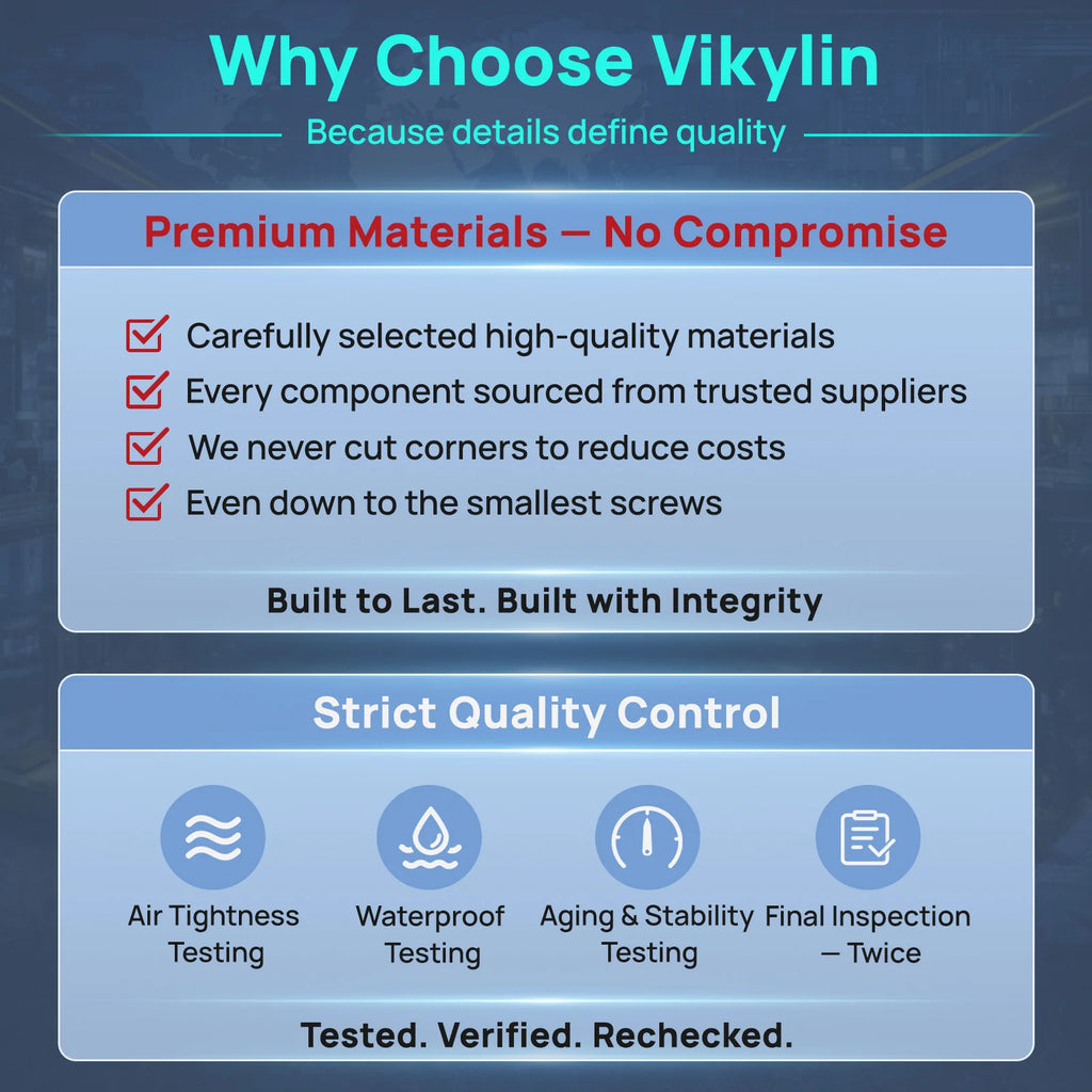 VIKYLIN 5/8MP Full Color IP Camera Outdoor POE Onvif Wide Angle 2.8mm AI Humanoid Detection Home CCTV Surveillance Camera IP67