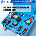 Brake Line Flaring Tool Kit 37°&45° Single Double Bubble Flare Tubing Expander for 3/16"1/4" 5/16"3/8" 4.75mm Auto Brake Pipe Repair Tool Set with Storage Case