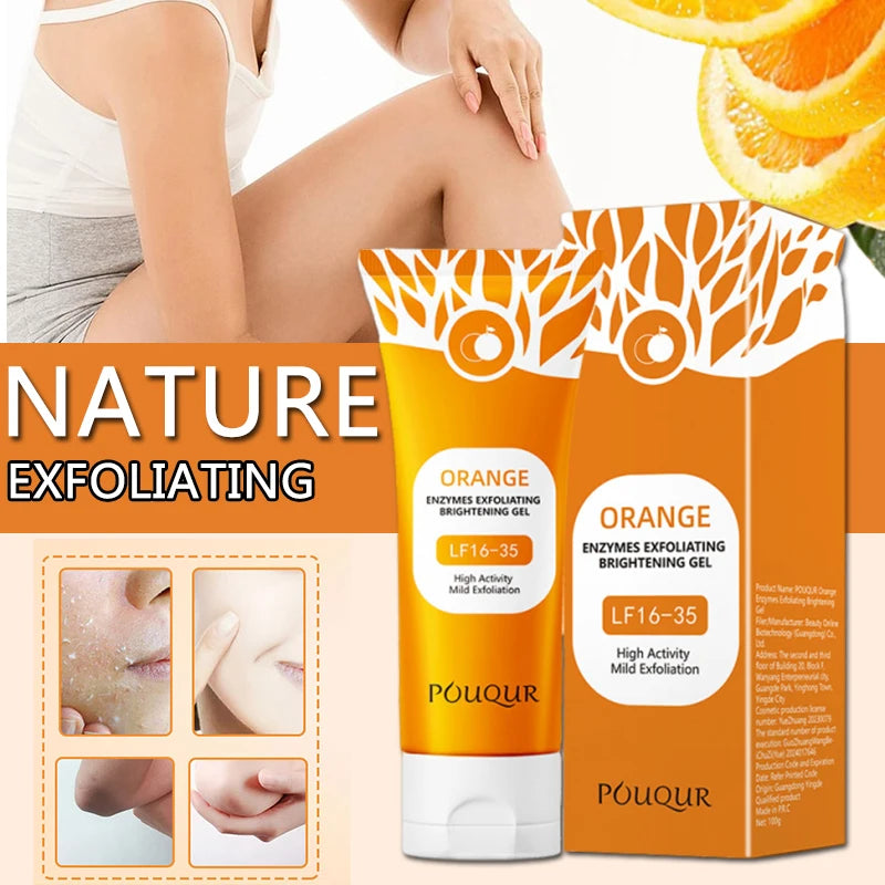 Orange Exfoliating Gel 100g - Professional Deep Cleansing Face Scrub Scrubs Treatments 100g Tidesmit