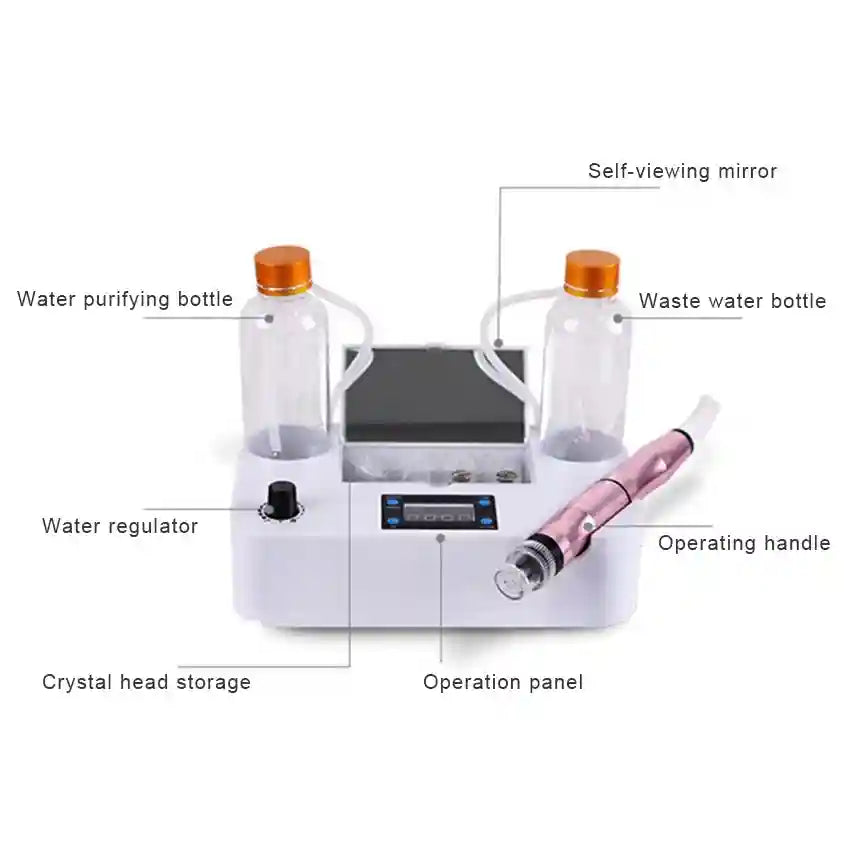 Hydro Facial Machine for Deep Pore Cleansing and Blackhead Extraction Eye Massage Instrument Tidesmit