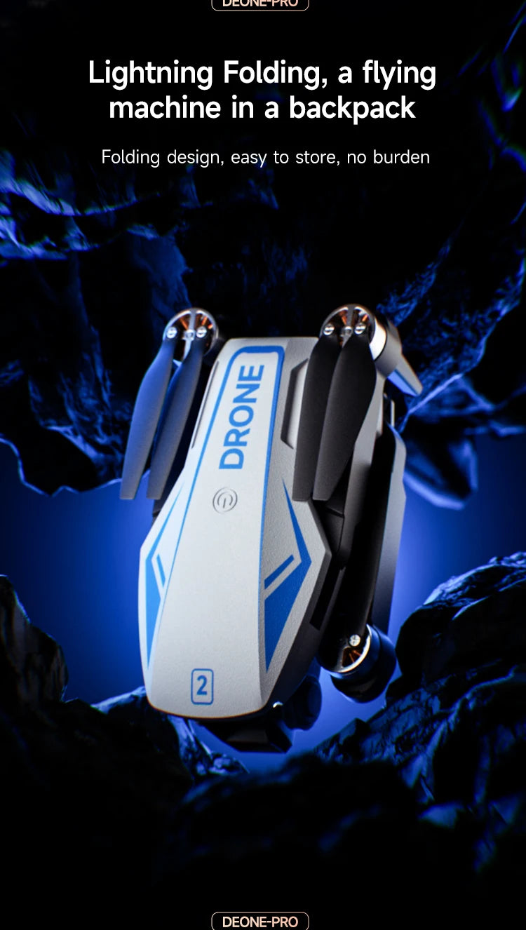 4K Camera Drone - M2 Foldable Quadcopter with Optical Flow Tidesmit