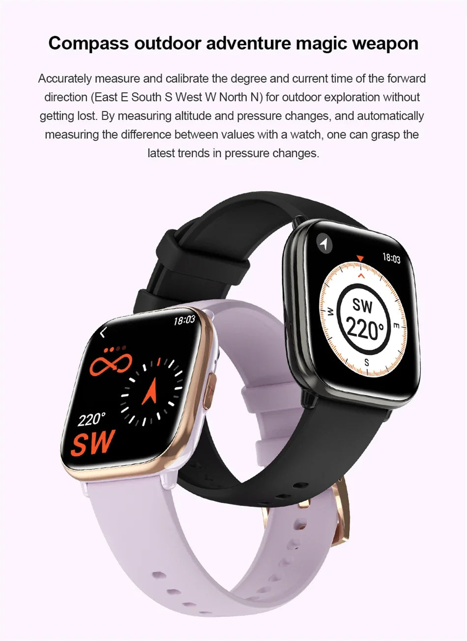 2026 New Smart Watch Full Touch Screen Bluetooth Call AI Voice Heart Rate Waterproof Watches Sports Bracelet Smartwatch Women