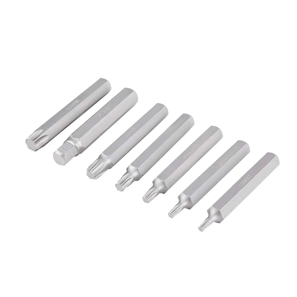 Podofo Screwdriver Socket Bit Set Tools 40pcs Hex Star Torx Spline Socket 1/2inch 3/8inch Drive Impact Socket Bit Tool Set M5 M6