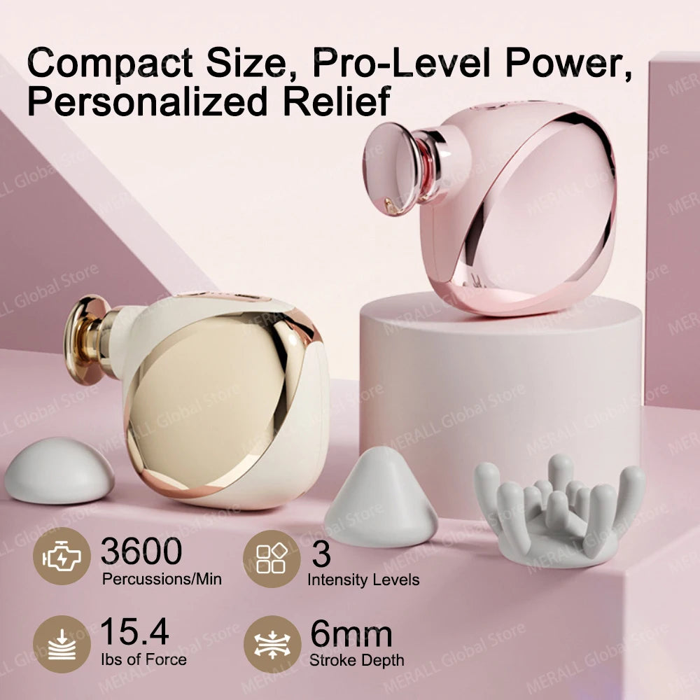 Mini Massage Gun - Portable Deep Tissue Therapy Device by Tidesmit Relaxation Treatment Tidesmit