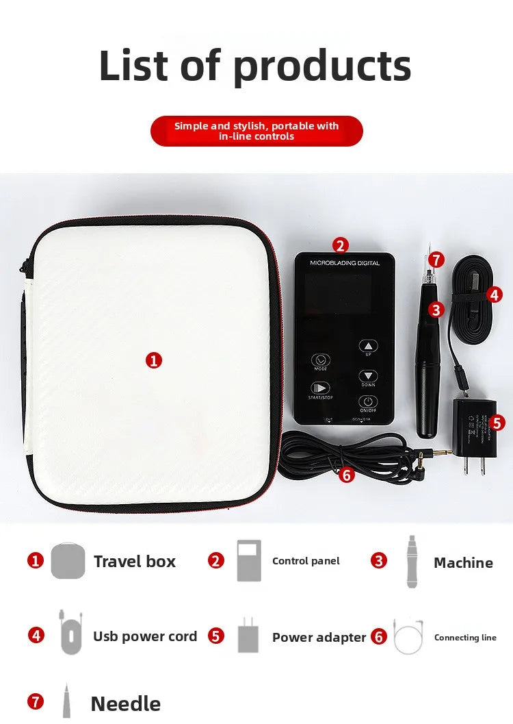 Permanent Makeup Machine Set | Pro Microblading Device for Precise Results Permanent Makeup Machines Tidesmit