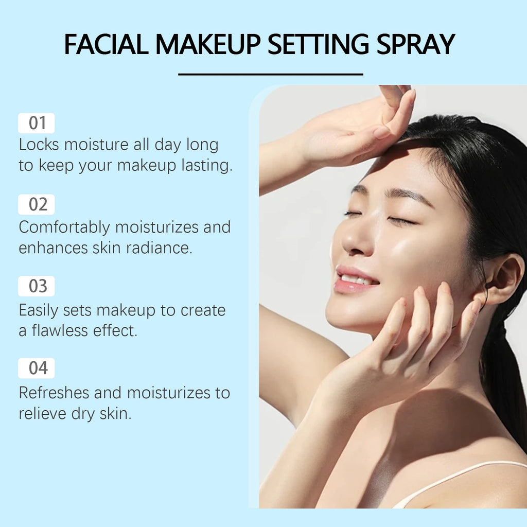 Tidesmit waterproof long lasting matte setting spray for oil control and natural makeup finish detail view