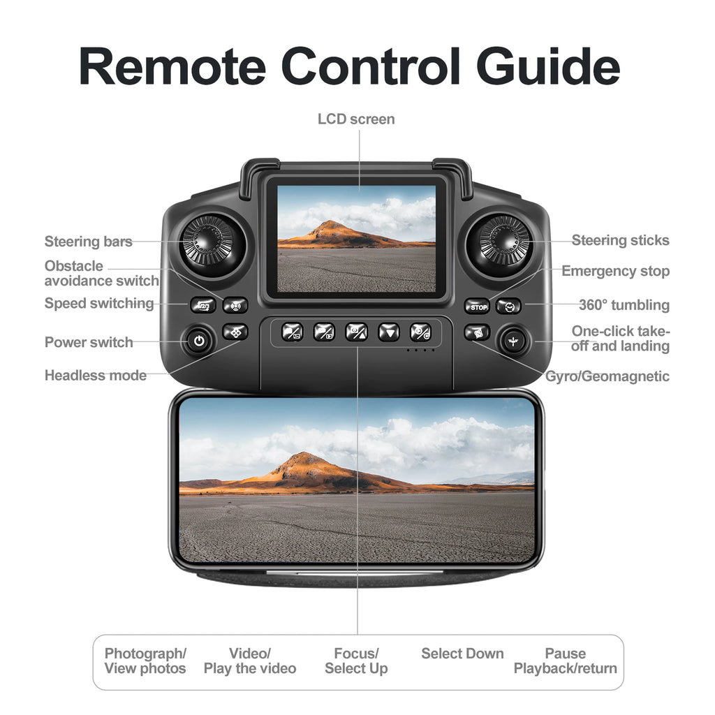 4K Camera Drone Foldable Quadcopter - Beginner-Friendly Tech Tidesmit