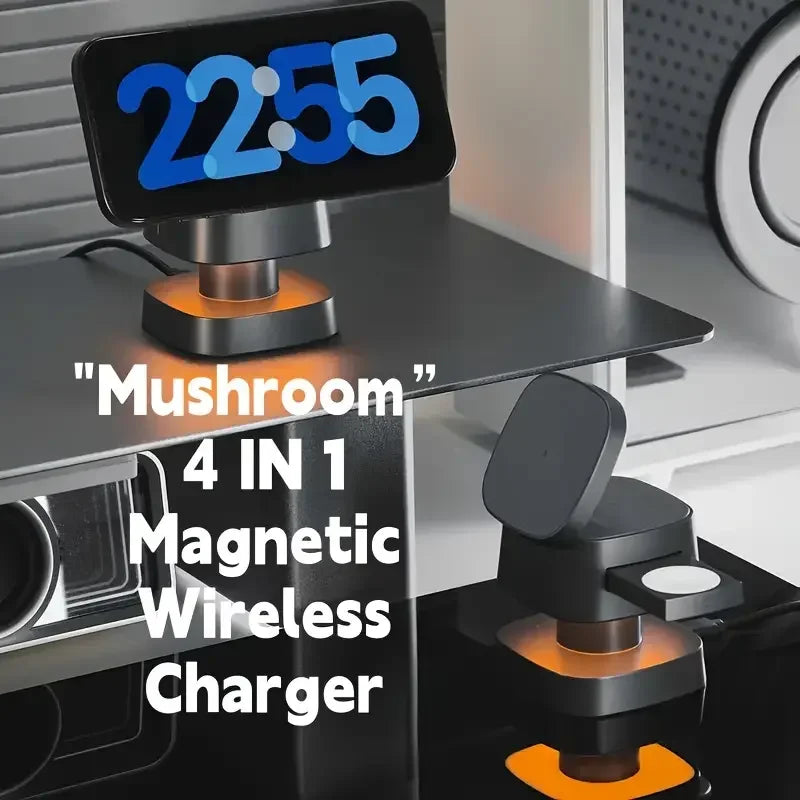 Magnetic 3 in 1 Wireless Charger For iPhone 17 16 15 14 13 12 Fast Charging Station for Apple Watch 10 9 8 7 6 5 Airpods 2 3 Pro