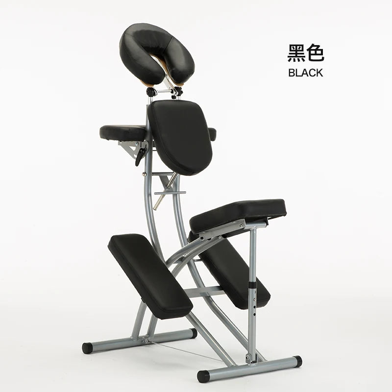 Portable Massage Chair - Foldable Deep Tissue Spa Bed for Wellness Massage Chairs black Tidesmit