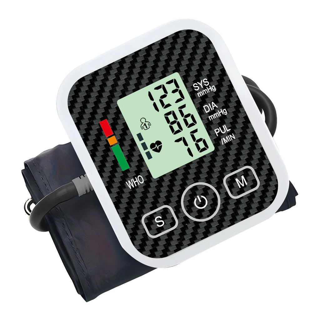 Electronic Blood Pressure Monitor Medical Home Arm Blood Pressure Monitor Heart Rate Measuring Device Upper Arm Sphygmomanometer