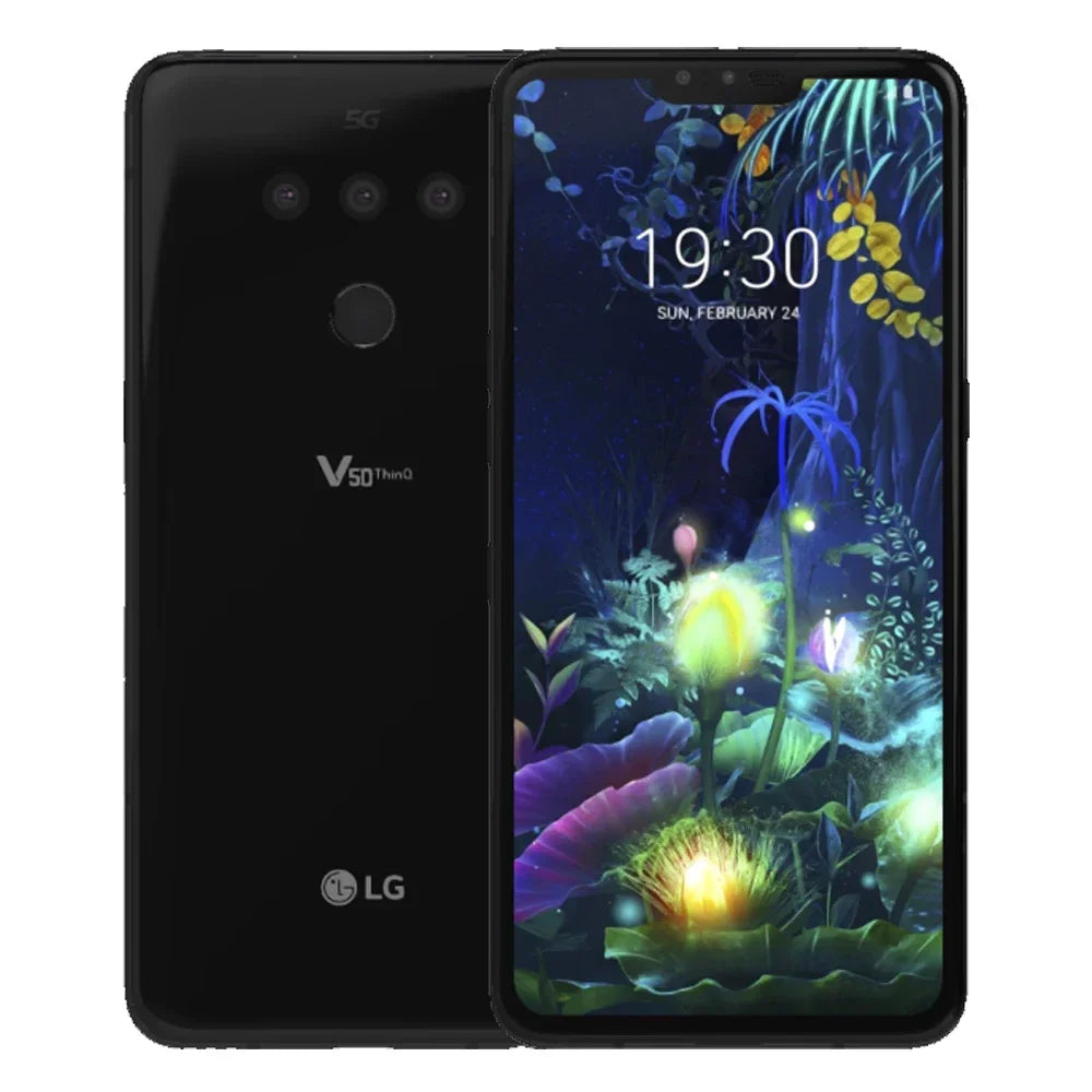 LG V50 ThinQ 4G LTE 5G Cell Phone 6.4' 6GB +128GB ROM Dual Front Triple FingerprRear Camera Unlocked LG V50 Mobile Phone