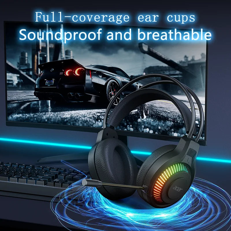 Gaming Headphones With 7.1 Surround Sound Mic for PC by Tidesmit Tidesmit