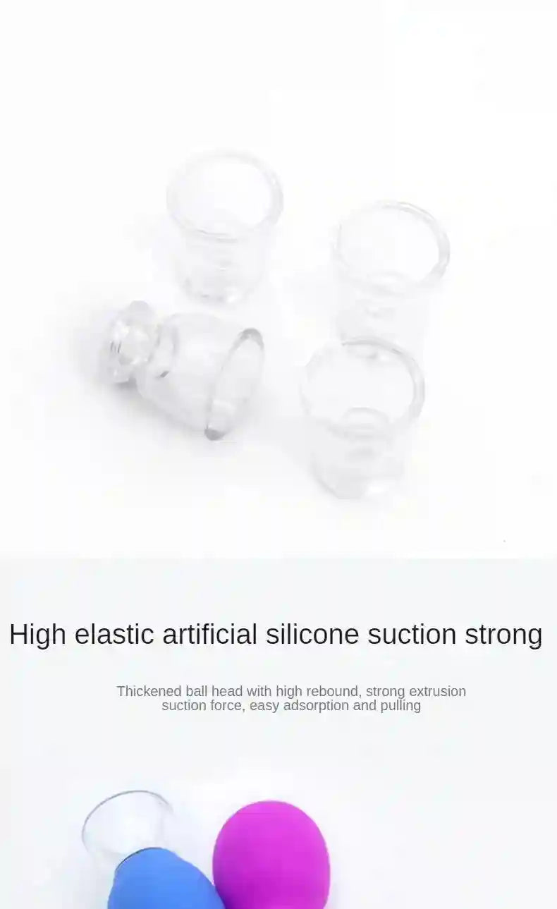 Silicone Cupping Massage Set for Face and Body - Purple and Blue Back Massage Instrument Tidesmit