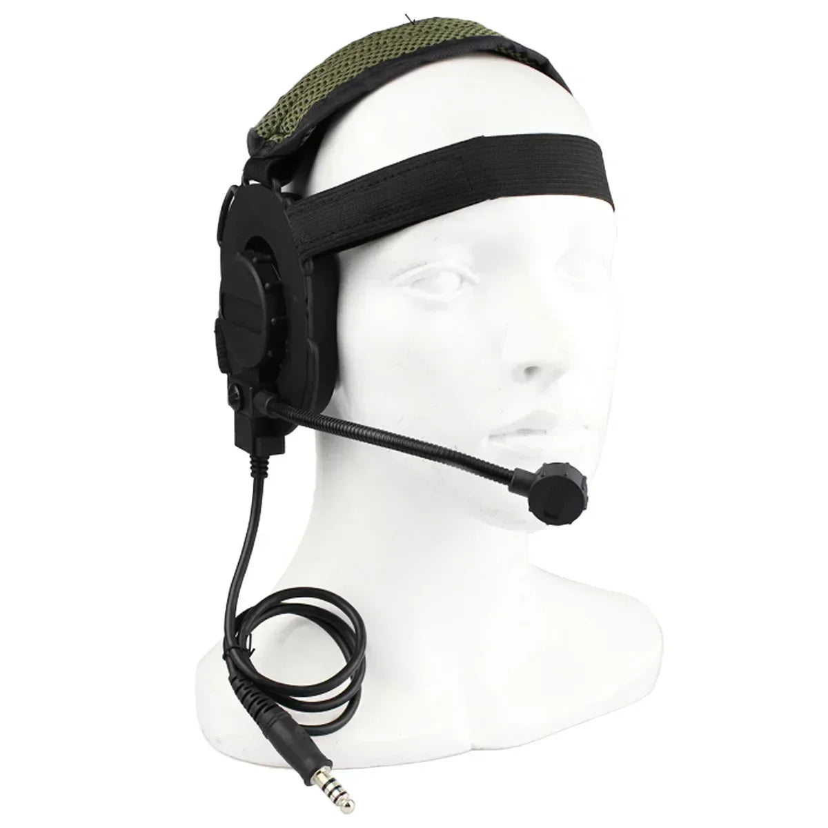 Tactical Shooting Headset with U94 PTT for Baofeng Radio - Tidesmit BK Tidesmit