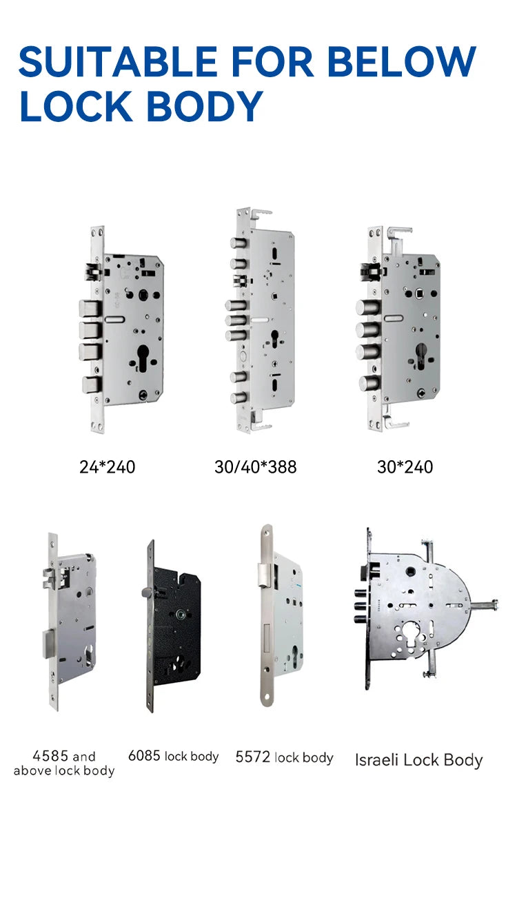 Rfid Keyless Tuya Wifi 3D Face Recognition Digital Electronic Lock Handle Fingerprint Smart Door Lock With Camera